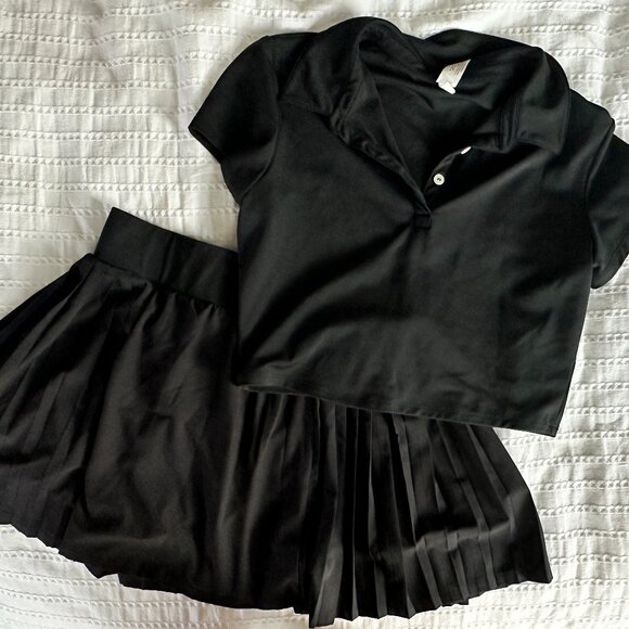 90 Degree By Reflex Dresses & Skirts - Tennis/Pickleball Womens Black Set